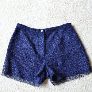 RAOUL Crochet Lace High Waist Shorts XS